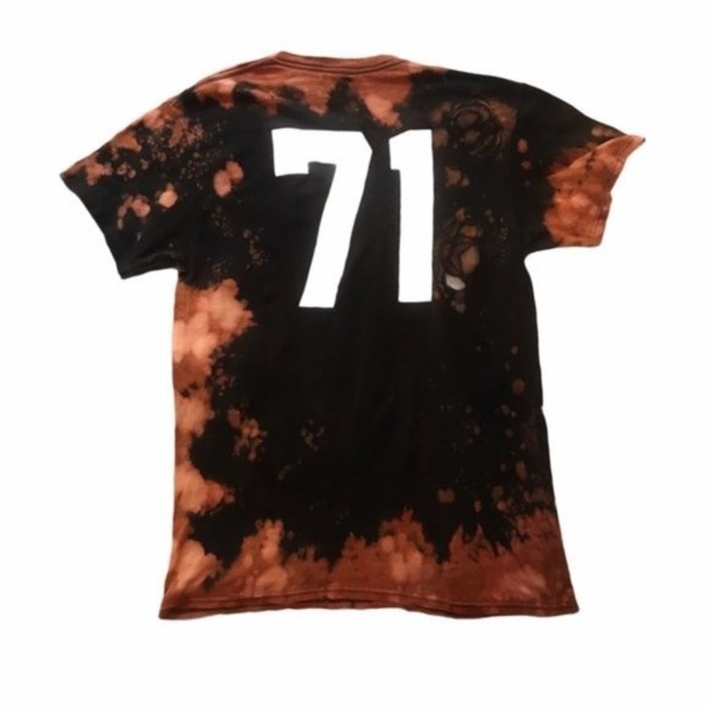 Tupac Custom Bleached Distressed Black T-Shirt - image 2